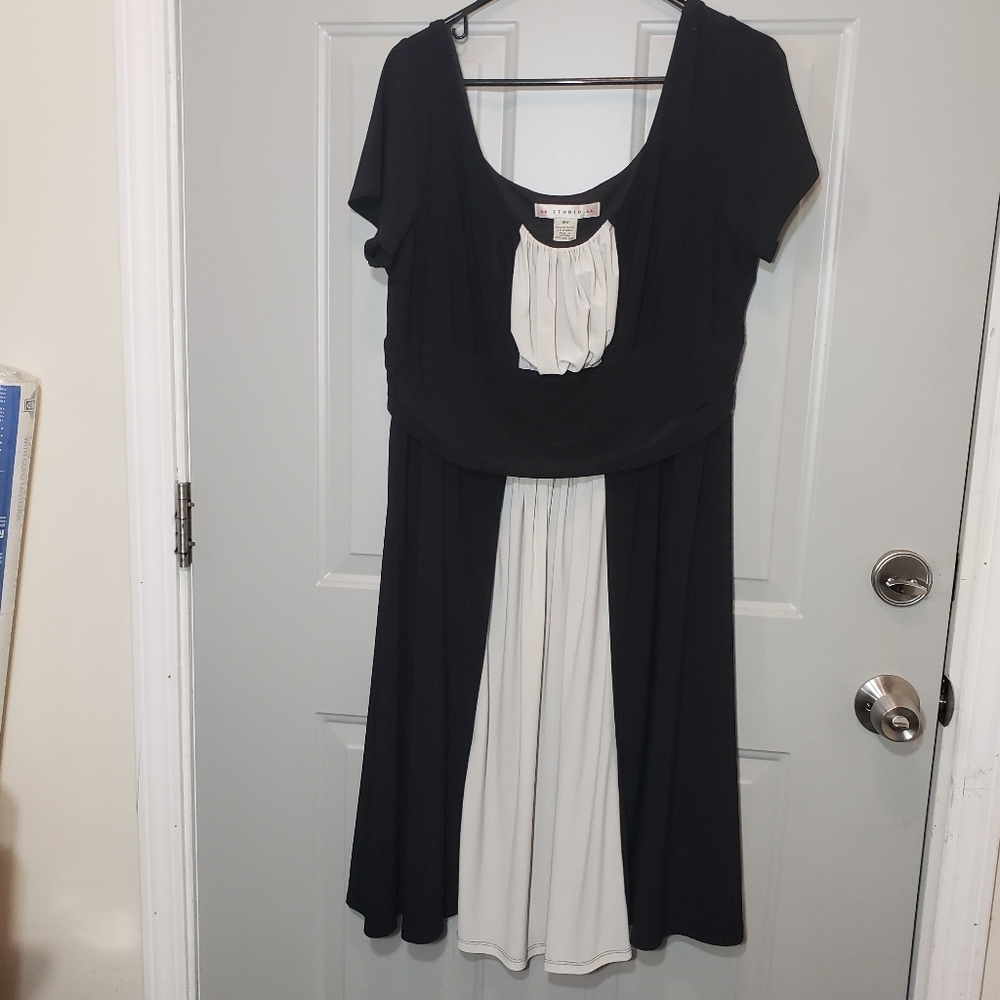 Black white dress
